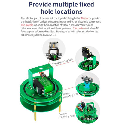 Yahboom 1DOF Electric Platform For Robot Car Green