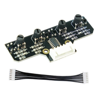 Yahboom 4 Channel Infrared Tracking Sensor Module For Smart Car Robot, Spec: Module+ 6Pin Cable