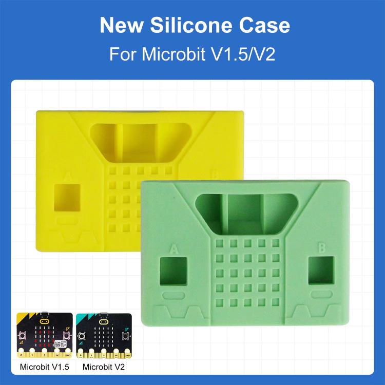 Yahboom For Micro:bit V1.5/ V2 Board Silicone Case Protective Shell(Green)