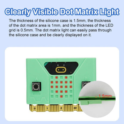 Coque de protection en silicone Yahboom pour carte Micro:bit V1.5/V2 (jaune)