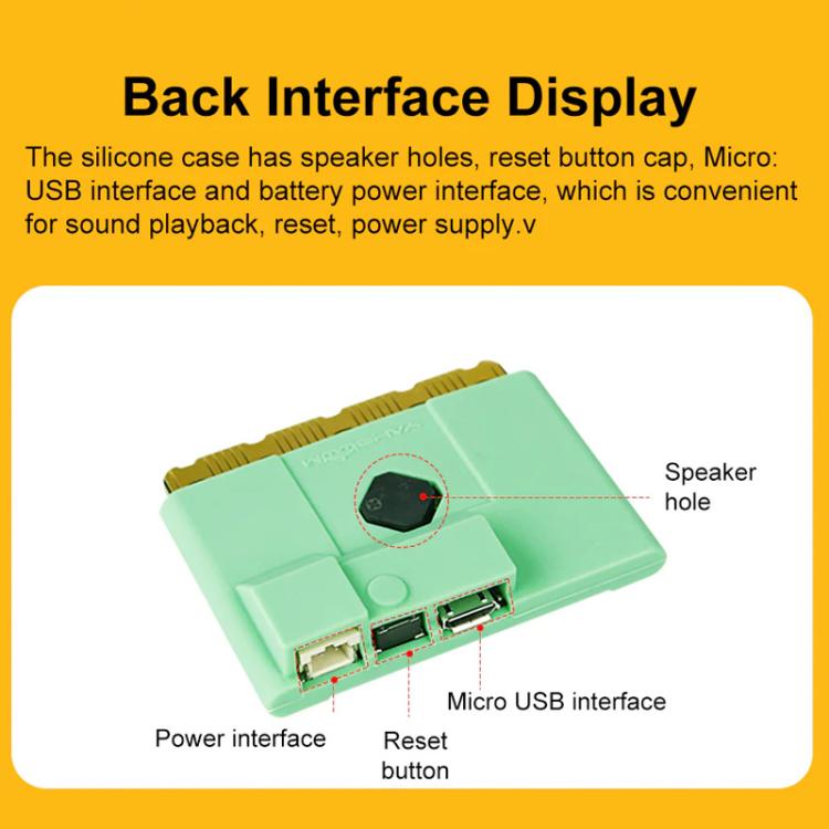 Coque de protection en silicone Yahboom pour carte Micro:bit V1.5/V2 (jaune)