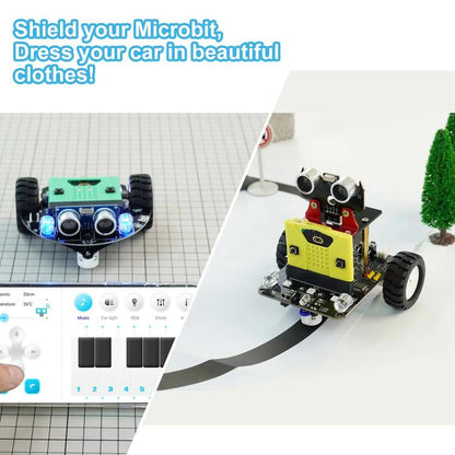 Coque de protection en silicone Yahboom pour carte Micro:bit V1.5/V2 (jaune)