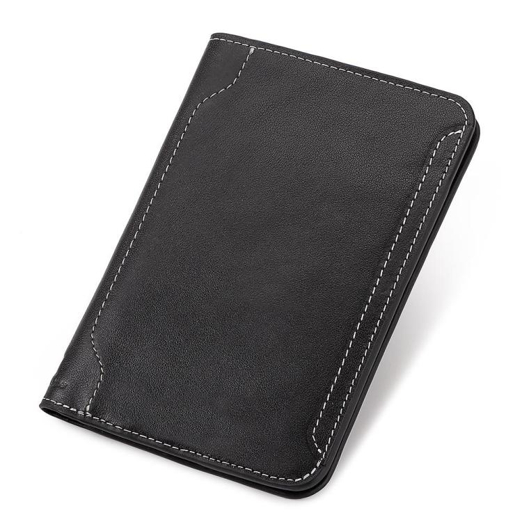 HUMERPAUL BP734 Leather Passport Document Holder(Black)