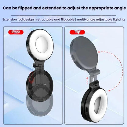 HEPAIL AC74 Magsafe Magnetic Smartphone Light Portable Handheld Selfie Light(White)