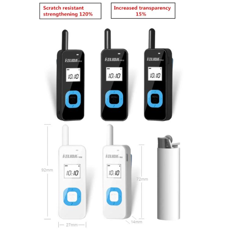 HELIDA T-M1 Mini Portable Rechargeable Two-Way Radio 22 Channels Compact Walkie Talkie EU Plug Black