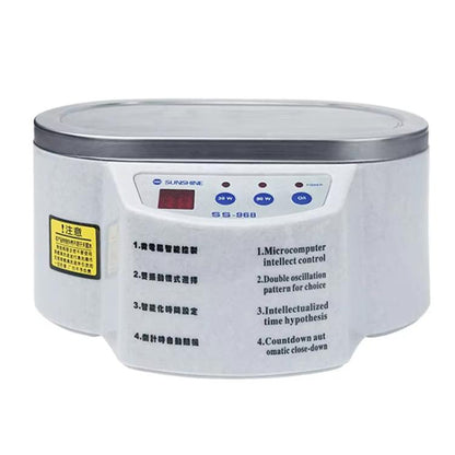 SUNSHINE 968 Mini Jewellery Glasses Cleaner Ultrasonic Cleaner EU Plug
