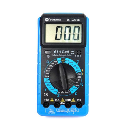 SUNSHINE DT-9205E High-Precision Digital Multimeter For Measuring Current Voltage Portable Repair Electrician Meter With Burn Protection