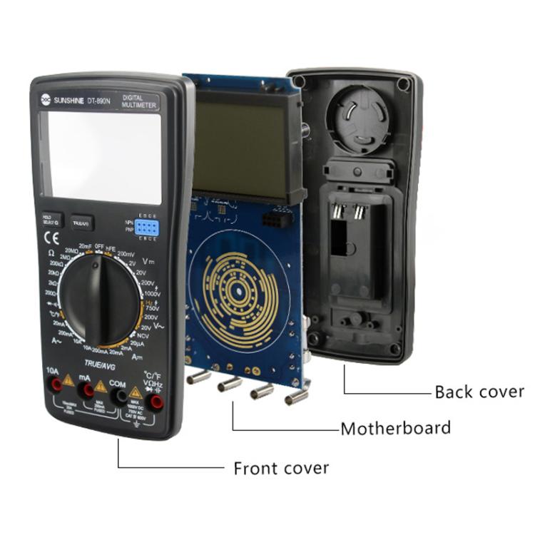 SUNSHINE DT-890N High-precision Digital Multimeter Portable Repair Meter With Burn Protection