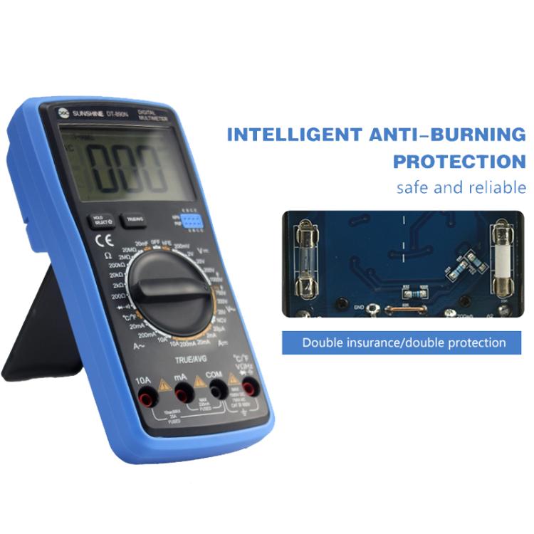 SUNSHINE DT-890N High-precision Digital Multimeter Portable Repair Meter With Burn Protection