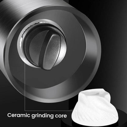 Kacheeg 70ml Transparent Pepper Grinder with Adjustable Coarse to Fine Ceramic Blades 11 x 4.9 x 4cm