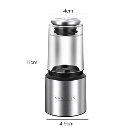 Kacheeg 70ml Transparent Pepper Grinder with Adjustable Coarse to Fine Ceramic Blades 11 x 4.9 x 4cm