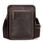 HUMERPAUL MH702 Men Vertical Crossbody Bag Casual Leather Shoulder Bag(Brown)