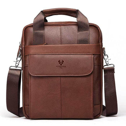 HUMERPAUL HUMH544 Business Commuter Leather Men Shoulder Bag(Brown)