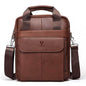 HUMERPAUL HUMH544 Business Commuter Leather Men Shoulder Bag(Brown)