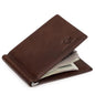 HUMERPAUL BP827 Simple Leather Wallet Lightweight Men Card Holder(Brown)