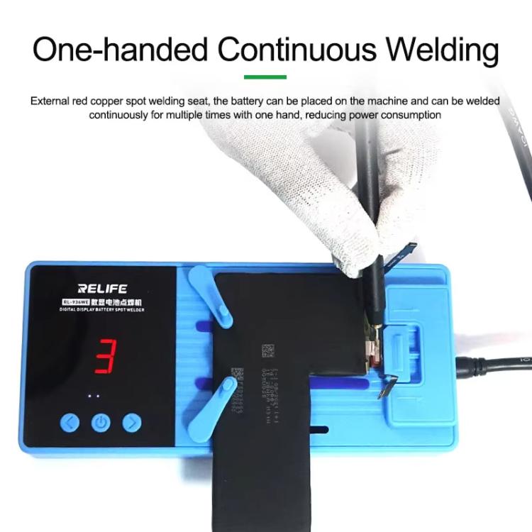 RELIFE RL-936WE Digital Display Battery Spot Welder Small Portable Repair Lithium Battery Spot Welder