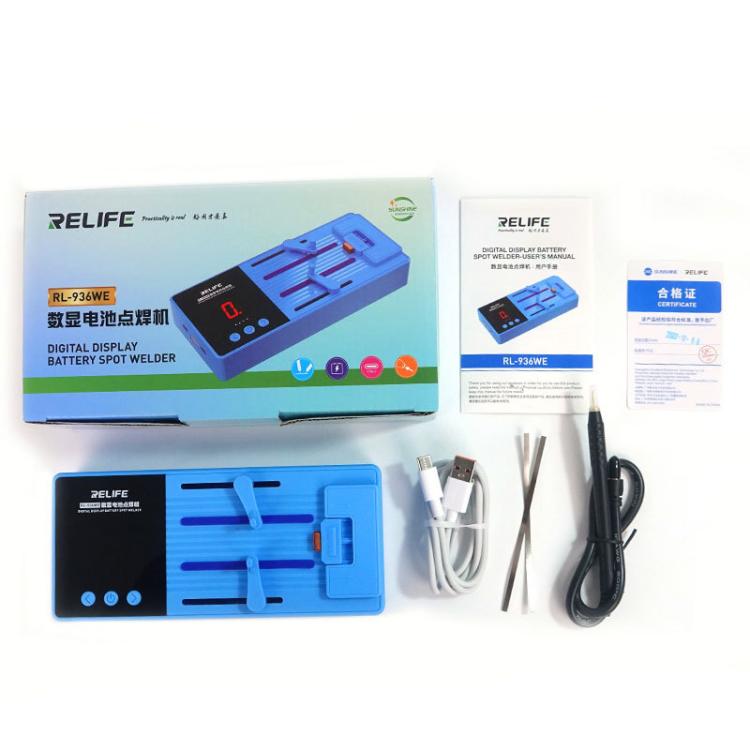 RELIFE RL-936WE Digital Display Battery Spot Welder Small Portable Repair Lithium Battery Spot Welder