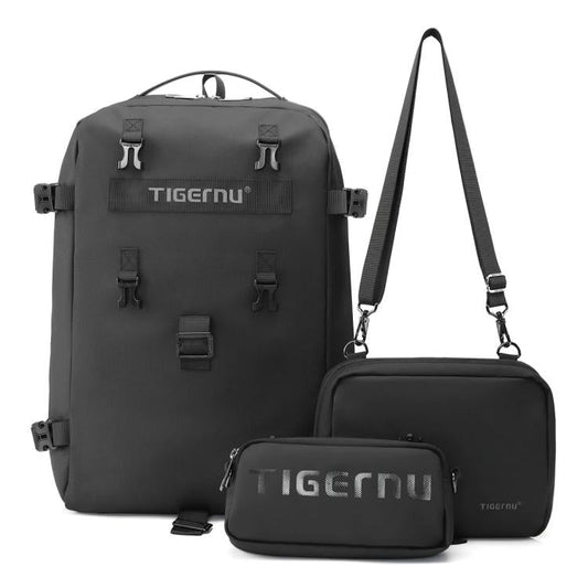 Tigernu T-B9836 3-in-1 Detachable Men Backpack Convertible Travel Laptop Bag for Sports & Commuting(Black)