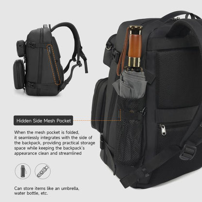 Sac à dos pour homme 3-en-1 détachable Tigernu T-B9836, sacoche convertible pour ordinateur portable, pour le sport et les trajets quotidiens (noir)