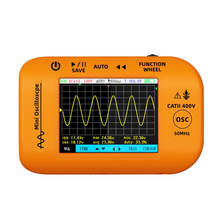 BSIDE OT4 Miniature Oscilloscope Signal Generator Rechargeable Handheld Color Screen 50MHz Oscilloscope