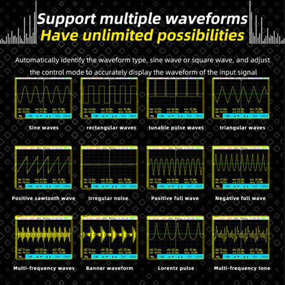 BSIDE OT4 Miniature Oscilloscope Signal Generator Rechargeable Handheld Color Screen 50MHz Oscilloscope