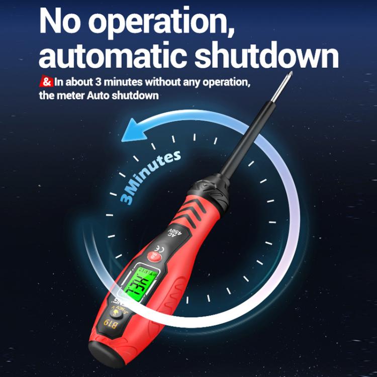 ANENG Digital Display High-Precision Intelligent Induction Test Pen(Red Cross Head)