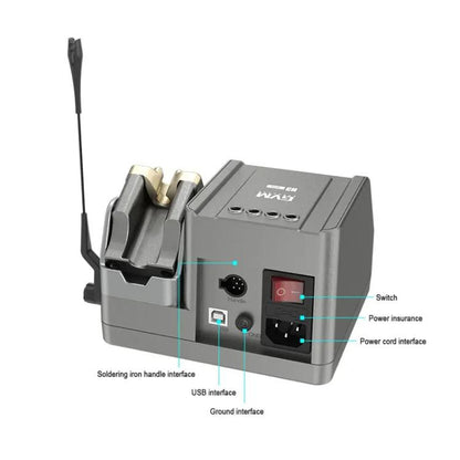 GVM H3 Smart 3 In 1 Electric Welding Station Mainboard Soldering Iron Smartphone Repair Smart Constant Temperature Soldering Iron EU Plug