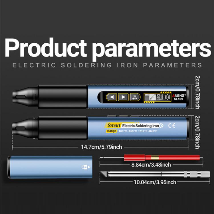 ANENG Portable Internal Heating Soldering Iron With Digital Multimeter(Black)