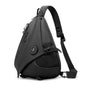 BANGE FW-232 Men Rreast Bag Large Capacity Outdoor Riding Backpack Shoulder Crossbody Bag(Black)