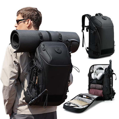 BANGE FW-226 Sac à Dos Grande Capacité pour Hommes Sac de Sport (Noir)