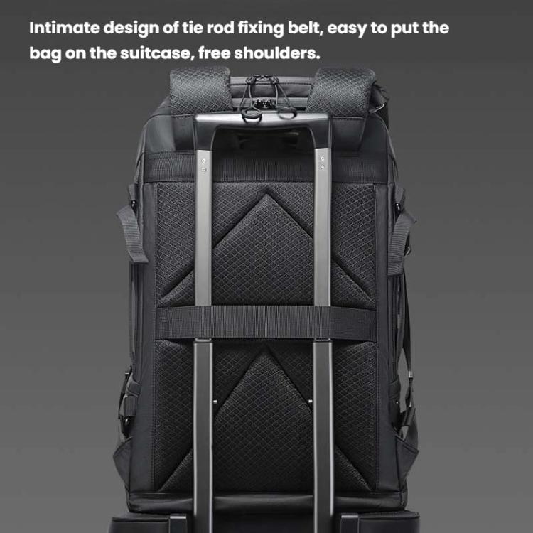 BANGE FW-226 Sac à Dos Grande Capacité pour Hommes Sac de Sport (Noir)