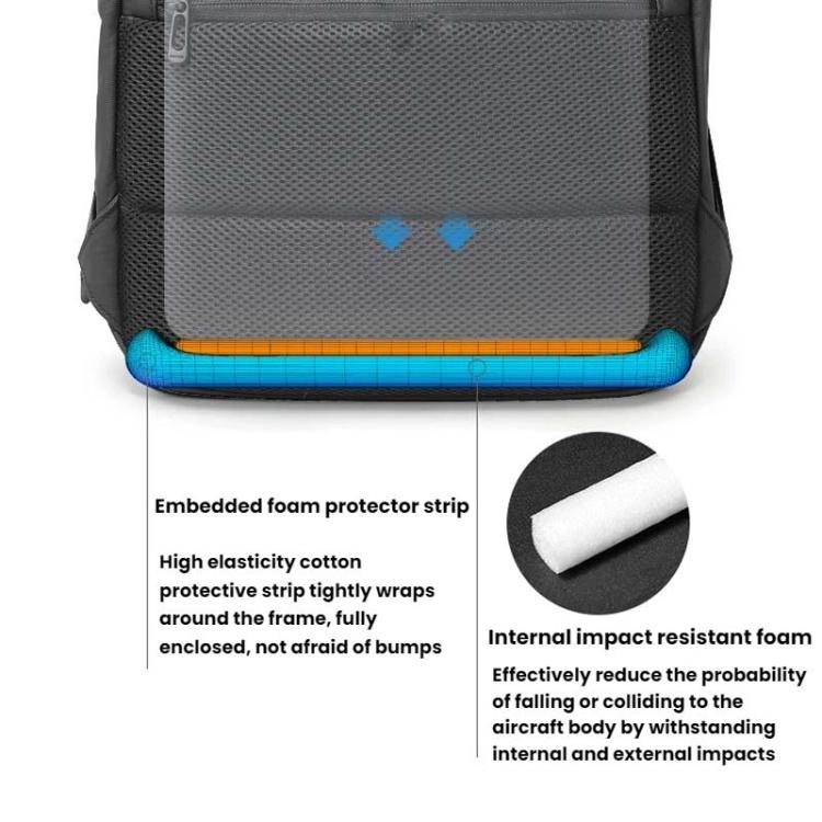 BANGE BG-3078 Business Commuting Large Capacity Backpack Computer Pack(Black)