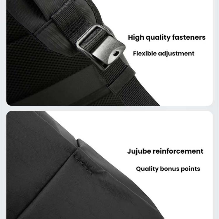 BANGE BG-3078 Business Commuting Large Capacity Backpack Computer Pack(Black)