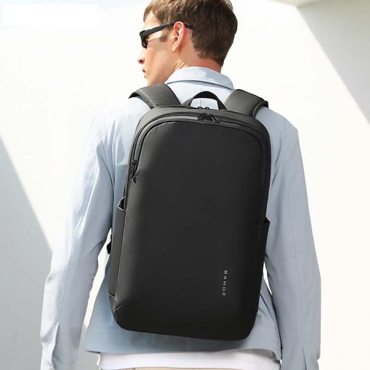 BANGE BG-3068 Men Light Business Commuting Computer Bag Student Schoolbag(Grey)