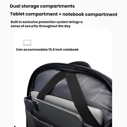 BANGE BG-3068 Men Light Business Commuting Computer Bag Student Schoolbag(Blue)