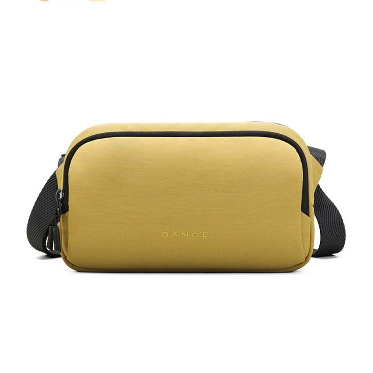 BANGE 3097 Sac à Bandoulière Homme Sac à Téléphone Portable Décontracté Portable (Jaune)