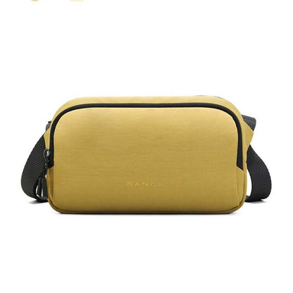 BANGE 3097 Sac à Bandoulière Homme Sac à Téléphone Portable Décontracté Portable (Jaune)