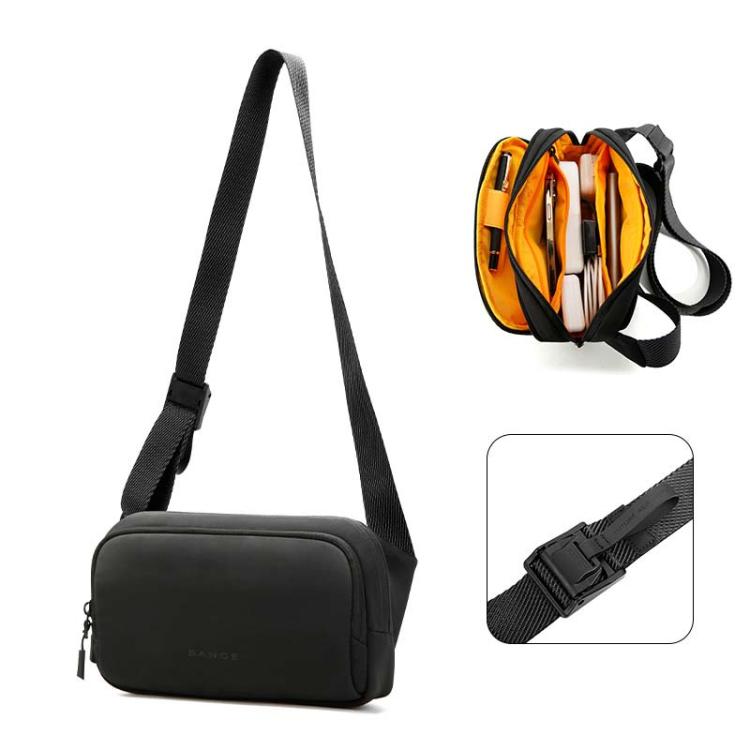 BANGE 3097 Sac à Bandoulière Homme Sac à Téléphone Portable Décontracté Portable (Jaune)