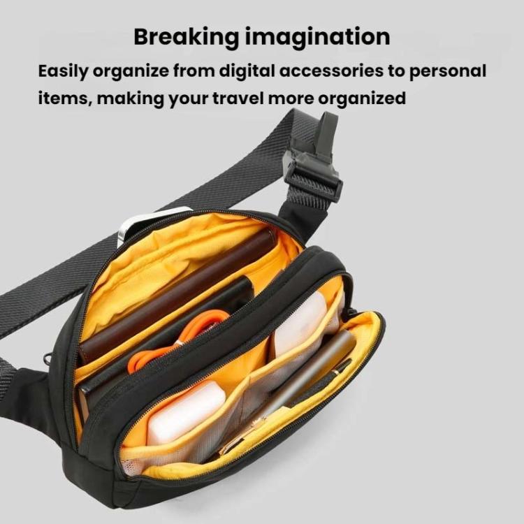 BANGE 3097 Sac à Bandoulière Homme Sac à Téléphone Portable Décontracté Portable (Jaune)