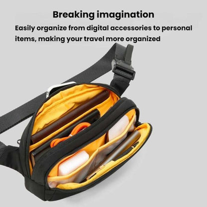 BANGE 3097 Sac à Bandoulière Homme Sac à Téléphone Portable Décontracté Portable (Jaune)