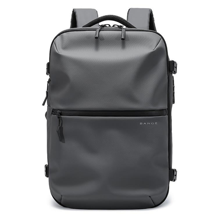 BANGE BG-7875 Large Capacity Shoulder Bag Business Travel Multifunctional Computer Backpack(Gray)