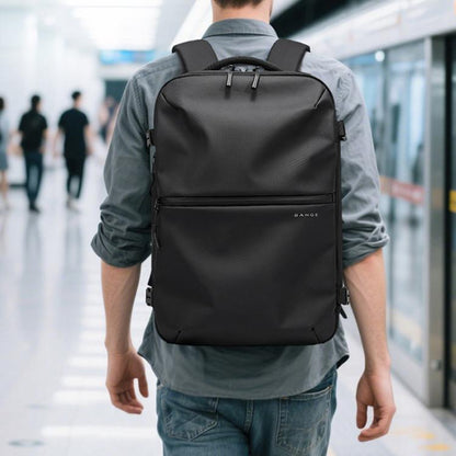 BANGE BG-7875 Large Capacity Shoulder Bag Business Travel Multifunctional Computer Backpack(Gray)