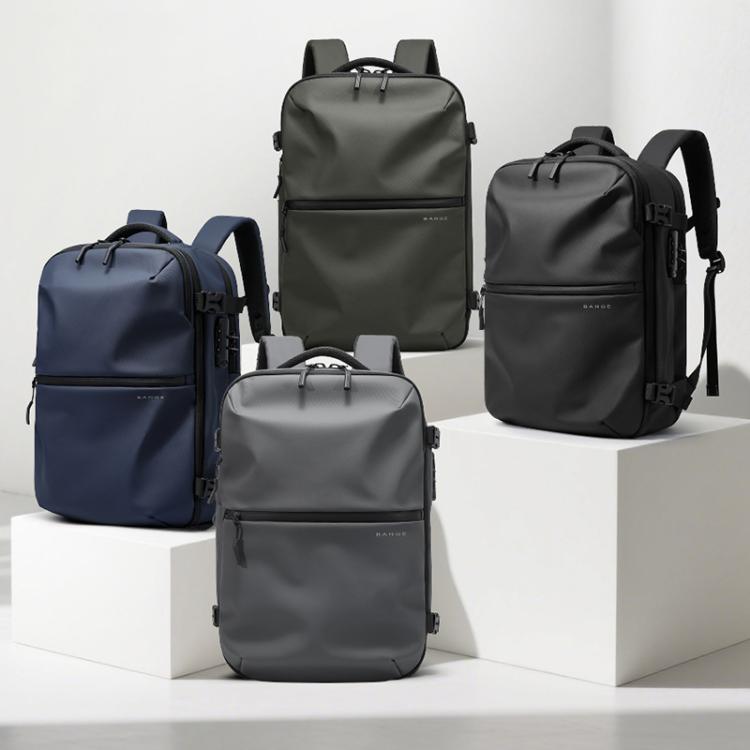 BANGE BG-7875 Large Capacity Shoulder Bag Business Travel Multifunctional Computer Backpack(Gray)