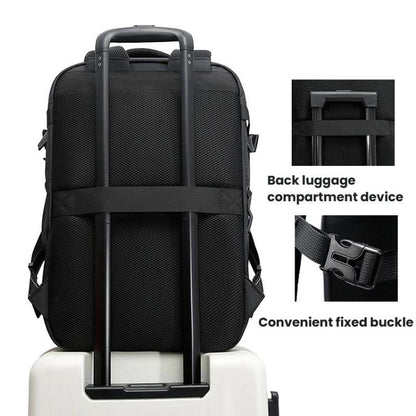 BANGE BG-7875 Sac à bandoulière grande capacité Sac à dos d'ordinateur multifonctionnel pour voyage d'affaires (Noir)