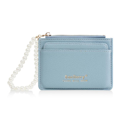 Baellerry N8356 Women Card Holder Multi Card Slot Coin Purse(Blue)