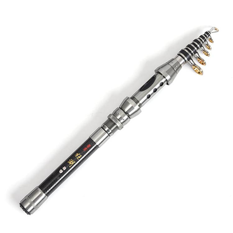 1.5m TOPLINE TACKLE Ultra-short Mini Carbon Fishing Rod Retractable Handle Telescopic Fishing Rod