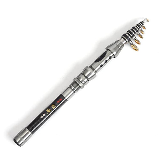 1.5m TOPLINE TACKLE Ultra-short Mini Carbon Fishing Rod Retractable Handle Telescopic Fishing Rod