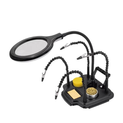 ProsKit SN-396 Station de soudage de réparation 7 en 1 avec loupe LED et support de fer à souder à température constante