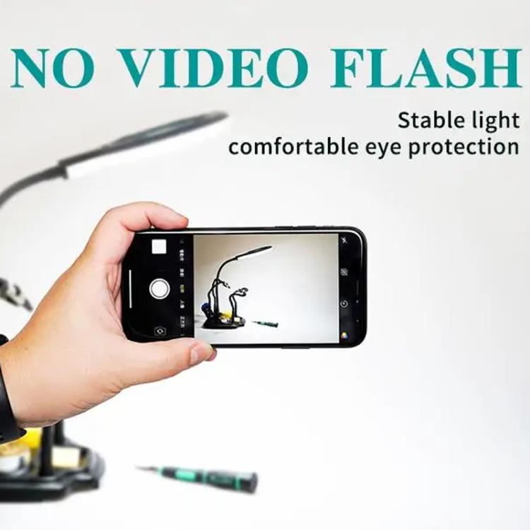 ProsKit SN-396 Station de soudage de réparation 7 en 1 avec loupe LED et support de fer à souder à température constante
