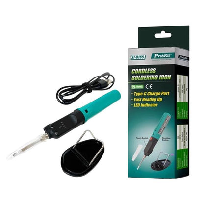 Fer à souder Proskit SI-B165 12W sans fil à contrôle tactile, rechargeable par USB, à température constante, stylo à souder pour réparation extérieure